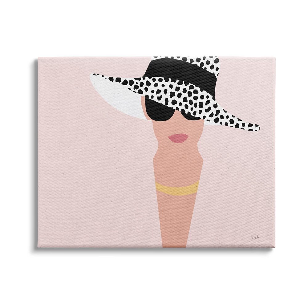 5624 with Spotted Sun Hat Minimal Modern Portrait